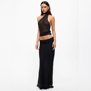 Lioness Black Maxi Skirt